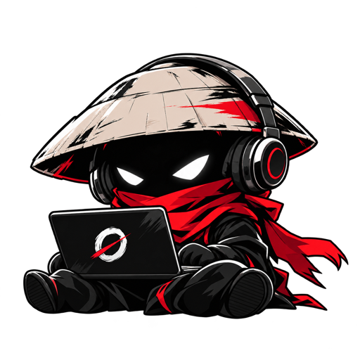 Otavue mascot on a laptop