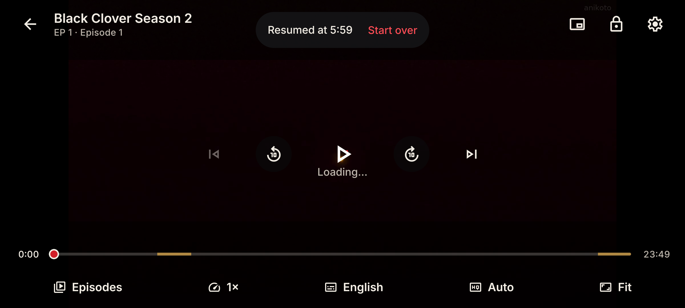 Landscape Video Player